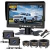 Kairiyard Set doppia telecamera per retromarcia con monitor HD Rear View da 7, IP69 impermeabile, cavo stabile con cavo da 5m/10m/15m, per camper/camion/bus/furgone/trailer