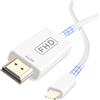 Zestiq Cavo Lightning a HDMI, Cavo HDMI per iPhone a TV, Adattatore Lightning-AV digitale 1080P Compatibile con iPhone 14, 13, 12, 11 Pro Max, XS, XR, X, TV, Proiettore e Monitor - 2M