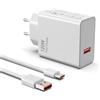 Etssembo 120W Caricabatterie USB per Xiaomi 15 15 Ultra 14T pro/Ultra 13T 12T 11T Pro, Caricatore rapido Turbo Compatible avec Redmi Note 14 13 12 11 Poco X7 X6 M4 X4 X3 P ro F4 con cavo USB-C da 1m