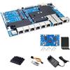 youyeetoo Banana Pi BPI-R4 Pro 8X WiFi 7 Router Card, MTK MT7988A, 8 GB di RAM, OpenWRT, 2 x 10 GbE SFP+/RJ45, 4 x 2,5 GbE LAN, NAS, 4G/5G, gateway intelligente (4E, 4 GB di RAM, kit WiFi 7)