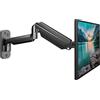 suptek Supporto da parete con molla a gas completamente regolabile per monitor per schermi LED/LCD/TV da 17-32 pollici fino a 9 kg, inclinabile,girevole e ruotabile,VESA 75/100 mm WM01A
