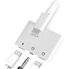 zoyuzan Adattatore Cuffie per Apple(3in1)Accessori Caricabatterie Auricolari Jack 3,5mm per iPhone 14 13 12 11 Pro Max 7 8 Plus X SE XS XR per iPad Air Sdoppiatore Lightning Porta Cuffiette Ricarica Cavo Aux