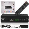 Romicta Ricevitore HD per satelliti, ricevitore satellitare con HDMI, DVB-S/S2, PVR, EPG, SCART, lettore multimediale USB, HDTV, YouTube, Meteo, Nero - HDTV satellitare