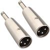 Jopto 2 connettori XLR maschio a 3 pin a jack mono da 6,35 mm, adattatore audio XLR maschio a maschio TRS da 6,35 mm, adattatore convertitore di genere - XLR-M a 6,35 mm accoppiatore spina audio