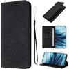 LSPCASA Protettiva Case Per Xiaomi Redmi Note 14 5G Pollici Pelle Artificiale Cover Redmi Note 14 5G Con Slot Per Schede Cover Funzione Supporto Custodia, Nero