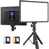RALENO 19.5W Luce Video a LED,2500-6500K Luce per Fotocamera con Supporto | Lampada Video LED con Batteria da 4000 mAh*2, CRI 95, Luce da Studio per Fotografia, Chiamate Zoom, Registrazione Video