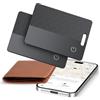 FAMOO Wallet Tracker Card 2 Pezzi, Compatibile con Apple Dov'è (Solo iOS), 1.8mm, Impermeabile IP68, Localizzatore Bluetooth con ricarica wireless per Portafogli, Passaporti, Bagagli