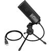 FIFINE Condensatore a Microfono studio kit, USB Microfono Computer con Braccio per Microfoni Regolabile e Filtro Anti-pop per Strumenti Voice Overs Registrazione Podcasting YouTube Gaming
