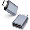 Syntech Adattatore da USB C a USB Confezione da 2 adattatori da USB-C maschio a USB3 femmina Compatibile con iPhone 17e/17pro MacBook Pro Air 2021 iMac iPad Mini 6/Pro e altri dispositivi Blue