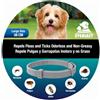 Tempotech Collare Antiparassitario per Cani - 8 Mesi di Protezione contro Pulci, Zecche, Zanzare e Acari - Efficace e Sicuro 100% Naturali (1, GRIGIO, 38CM)