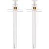 Rakiuty Sparapillole per Gatti Cani, Pet Pill Dispenser, 2 Pezzi Siringa per Animali da Compagnia, Animali Medici Dispenser, Dispenser Riutilizzabili, per Gatti, Cani, Bianco