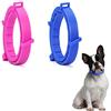 SSyang Trattamento contro Pulci e Zecche per Cani, 2 Pezzi Collare Cani Antipulci Regolabile e Resistente all'Acqua,8 Mesi di Protezione,Protezione da Pulci, Zanzare e Zecche, 62 cm(Rosa+Blu)