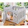 MAMIZO Recinto per Cani da Interno Esterno Alto 60cm, Box 3+1 Pannelli