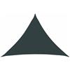 vidaXL Telo Ombra 7 x 5 x 5 m HDPE Triangolare Verde Scuro