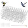 OFFCUP Dissuasori per Piccioni, 3M Scaccia Piccioni in Acciaio Inox 304, Spuntoni Anti Uccelli 12Pcs 25cm con Viti e Fascette, Dissuasore Ad Aghi per Tetto Recinzione Balcone Grondaie