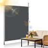 Ollewiellan Tenda a Soffietto Verticale, ombrellone da esterno, 150 x 270 cm, estensibile, tenda verticale con cinghia manuale, senza foratura, protezione dalla visuale del balcone e protezione dal