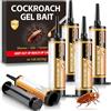 Dadiiau Gel cattura scarafaggi pronto all'uso, 4 pezzi da 30 g, per interni ed esterni, inodore, sicuro per bambini e animali domestici