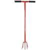 MMXX 2 0 2 0 Artiglio da terra 96 cm con punta di centraggio, artiglio da giardino a 5 denti e ventilatore da pavimento, robusto coltivatore per allentare il terreno, fresa a mano con manico gommato, ideale per