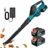Yofidra Soffiatore Foglie a Batteria 360 km/h, Flusso d'Aria di 480 m³/h, Soffiatore Elettrico a 5 Velocità con 2 Batterie da 3000 mAh, Soffiatore per Foglie a Batteria per Giardino, Patio