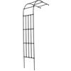 HIKUUER Arco per rose semicircolare, 120 x 50 x 260 cm, traliccio in acciaio | diametro del tubo: 19 mm, resistente alle intemperie e durevole, nero, fibbie di collegamento, struttura intrecciata