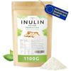 OMH nutrition OH MY HEALTH Inulina polvere prebiotici fibra alimentare 1100g (1,1kg) coltivazione in Europa cicoria radice vegana