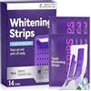 gelpretty 14 Pezzi Strisce Sbiancanti Denti Viola, Kit Sbiancamento Denti Professionale, Sbiancamento Teeth Rapido a Casa, per Sorriso Bianco e Luminoso, Facile Uso a Casa o in Viaggio