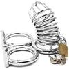 SXJJAR Gabbia di Castità Gabbia per Cazzo in Acciaio Inossidabile da Uomo Ventilato Traspirante Bondage Gabbia per Pene CockCage Maschile SM Dispositivo di Castità Giocattolo(Cockringe Ø 50mm)