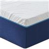 Hiimgo Materasso 160 x 200 cm, spessore 30 cm, materasso in schiuma a memoria di forma, durezza media, 7 zone di comfort, supporto perfetto, reversibile a due lati utilizzabili