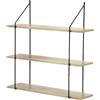 Calicosy Casâme Scaffale a Muro 3 Livelli Decorazione Legno L60 cm