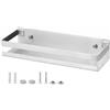 QWORK® Mensola Doccia in Acciaio Inox Spazzolato 30 cm - Bagno e Cucina, Senza Foratura, Adesiva
