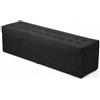 Velora Home&Living VELORA H&L Cassapanca Contenitore 45 x 160 cm Nero - Grande Panca Imbottita in Tessuto con Vano Portaoggetti, Portata fino a 300 kg, per Camera da Letto e Soggiorno