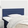 vidaXL Testiera Testata Letto blu 100x5x78/88 cm tessuto
