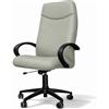 GALIZIA prjme GALIZIA PRIME - Poltrona Ufficio Ergonomica Schienale Alto Made in Italy Certificata, Sedia Ufficio Meccanismo Oscillante Max 120Kg, Struttura in Multistrato di Faggio (Ecopelle - Grigio Chiaro)