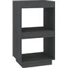 vidaXL Libreria Grigia 40x35x71 cm in Legno Massello di Pino