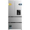 Cecotec Frigorifero Porta Francese Bolero CoolMarket FD 436 WD Inox E. 436L, Dispenser Acqua, Inverter Plus, No Frost, Multi Airflow, Fast Cooling/Freezing, Classe E, Metal Cooling, 83,6x63,6x183 cm