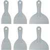 QUARKZMAN Raschietti per stucco 6 pezzi 3/4/6 pollici plastica grigio