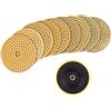 YARNOW 10 Pezzi Dischi Diamantati per Lucidatura a Umido in Polvere di Diamante e Resina, Resistenti All'usura, Alta Efficienza per Superfici Dure e Pietra, per Lucidatura Colore Casuale