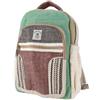 GURU SHOP Zaino in Canapa Etnica - Natura/verde, Unisex - Adulti, Size:One Size, 40x30x20 cm, Zaini e Borse da Palestra