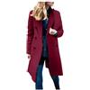 KHIRVWL Giacca Lana Donna Giacca Montagna Cappotto Donna Elegante Autunno Cappotto Lana a Maniche Lunghe Cappotto Invernale Giacca Lavoro Giacca Donna Cappotto Donna Curvy