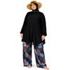 NAJMA Burkini - Costume da bagno da donna, taglia grande, modello 4 pezzi, con Hijab - costume da bagno islamico alto lungo pantaloni larghi