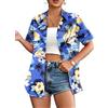 hohololo Hawaii, camicia da donna hawaiana, a maniche corte, taglie S-XXL