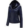 KHIRVWL Giubbotto Chiodo Donna Ecopelle Giacca in Pelle Donna Corta Giubbotto e Tasche con Cerniera Giubbino Biker Vintage a Manica Lunga da Donna Giacca di Pelle Curvy Giacca in Ecopelle Cerniera