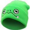 Ohjijinn Cute Beanie Frog Beanie Animal Knit Hats, Funny Beanie Hat Winter Skiing Slouchy Warm cap, Soft Headwear for Women Man (Green)
