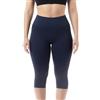 FarmaCell 1104 (Blu, S/M) Leggings Anticellulite Donna Capri, Leggins 3/4 Massaggianti con Effetto Fir, Made in Italy