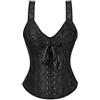 WLFFW Bustino Corsetto Medievale Corpetto in Pizzo Donna | Corsetto burlesque con spalline, Il elegante e gotico corsetto è versatile e può essere indossato in diverse occasioni