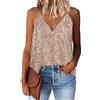 AirMood Donne Sexy V Neck Sparkle Shimmer Tank Gilet Paillettes Top Las Vegas Disco Paillettes Tank, Oro, M