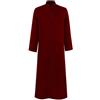 Mymyguoe Costume da uomo per adulti sacerdoti tunica sacro cardinale cosplay costume romano abito colletto alto medievale gioco di ruolo vestito cappotto abiti bottoni con tasche