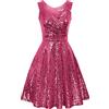 GRACE KARIN Abito anni '50 abito da festa rockabilly senza maniche abiti vintage da Donna abiti da festa anni '50 CL1061-17 M