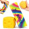 JoyLife Cheese Squishy, Cheese Squishy, giocattolo antistress da 6 cm, a forma di formaggio, realistico, per scuola, ufficio, viaggi