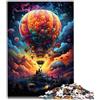 LGNBTGM Puzzle per regali mongolfiera psichedelica colorata puzzle 1000 pezzi per adulti puzzle in legno puzzle difficili per 1000 pezzi (50x75 cm)